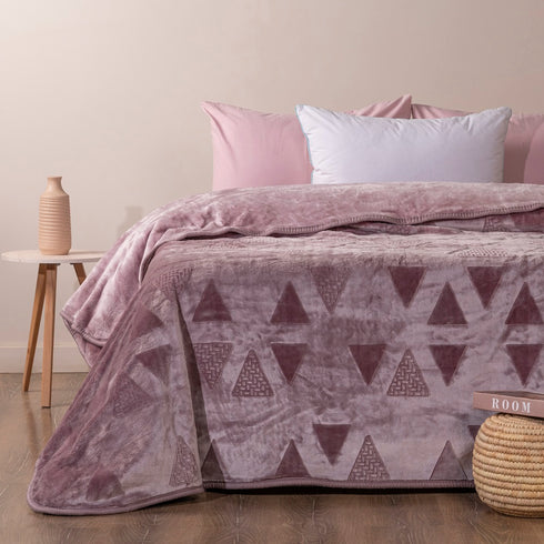Luxury engraved blanket Double 1 pcs